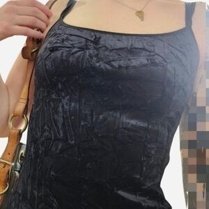 Black velvet vintage dress